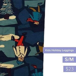 LuLaRoe kids S/M holiday leggings